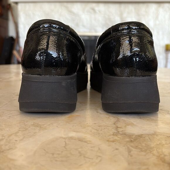 Clarks ZYLAH MAY Black Patent Platform Loafers - Picture 7 of 14